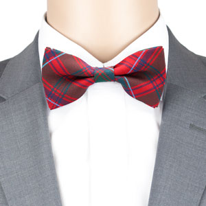 Bow Tie, Poly silk dupion, READY TIED, Grant Tartan